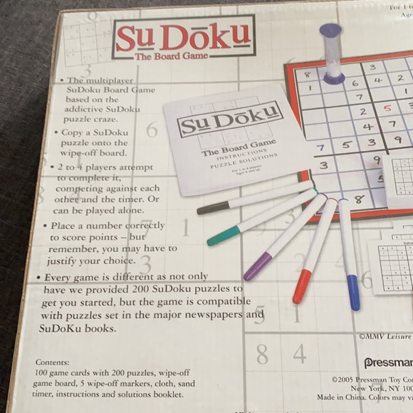 New Sudoku came for 1-4 players board game - Picture 2 of 2